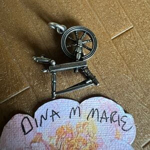 James Avery Rare Retired Spin Wheel Charm! 925